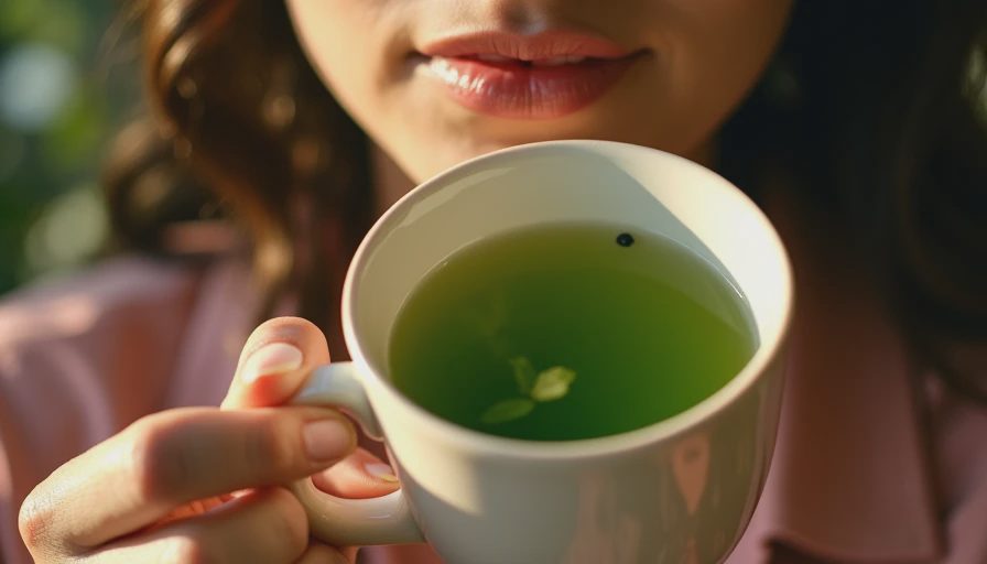 Visual context for chinese green tea