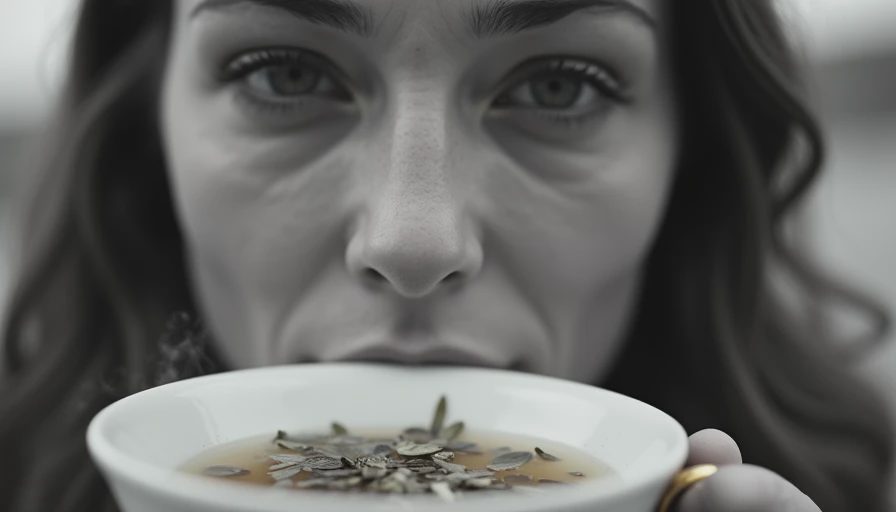 Visual context for white tea