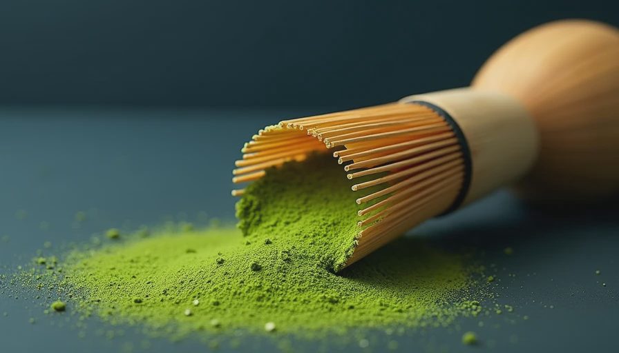 Illustration for how to make matcha