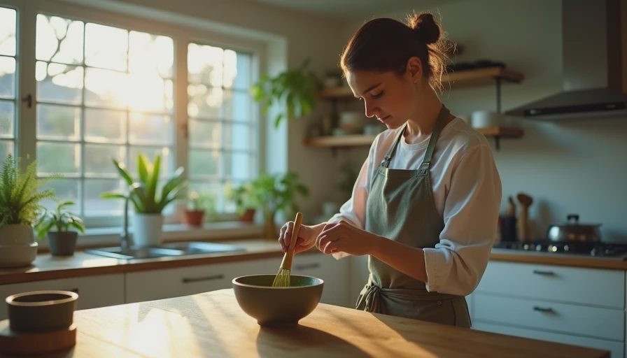 Visual context for how to prepare matcha